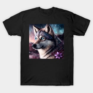 Wolfdog Puppy Portrait T-Shirt